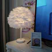 Bedroom Artistic Lamp Feather Table Lamp